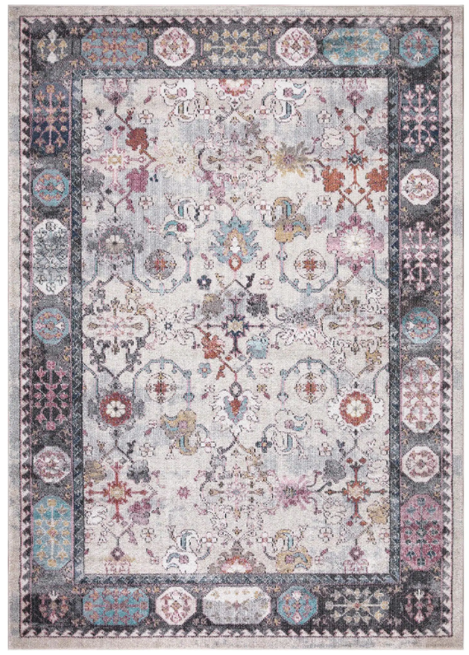 Bordered Area Rugs | Vintage Angora Border Area Rug | The Rug Factory